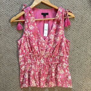Jcrew adorable top, new , pink size xs